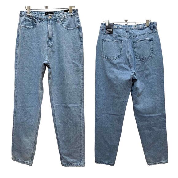 Missguided Riot High Rise Mom Slight Distressed Jean US Size 8 New - Picture 1 of 11